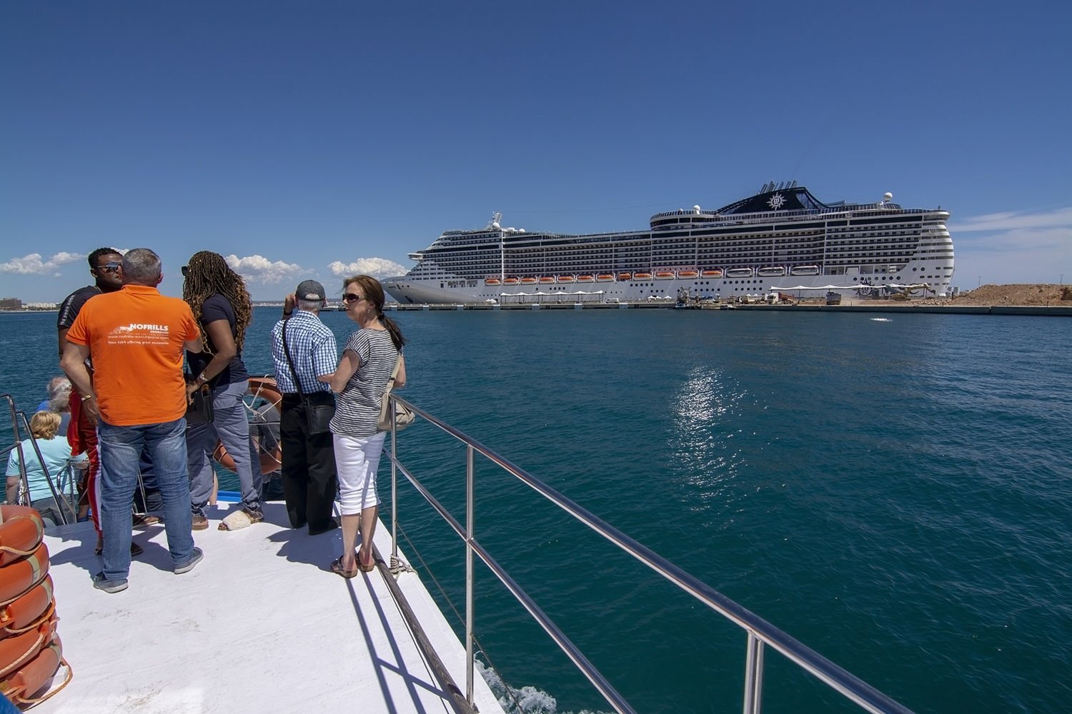 View of Palma Cathedral from Marco Polo Boat Trip