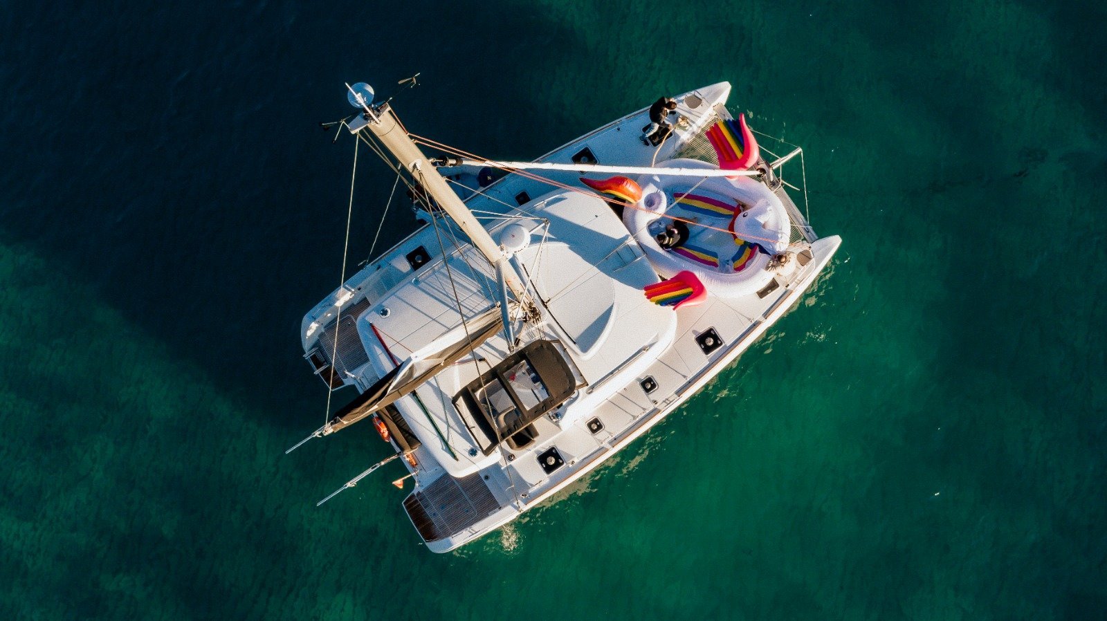 catamaran from above